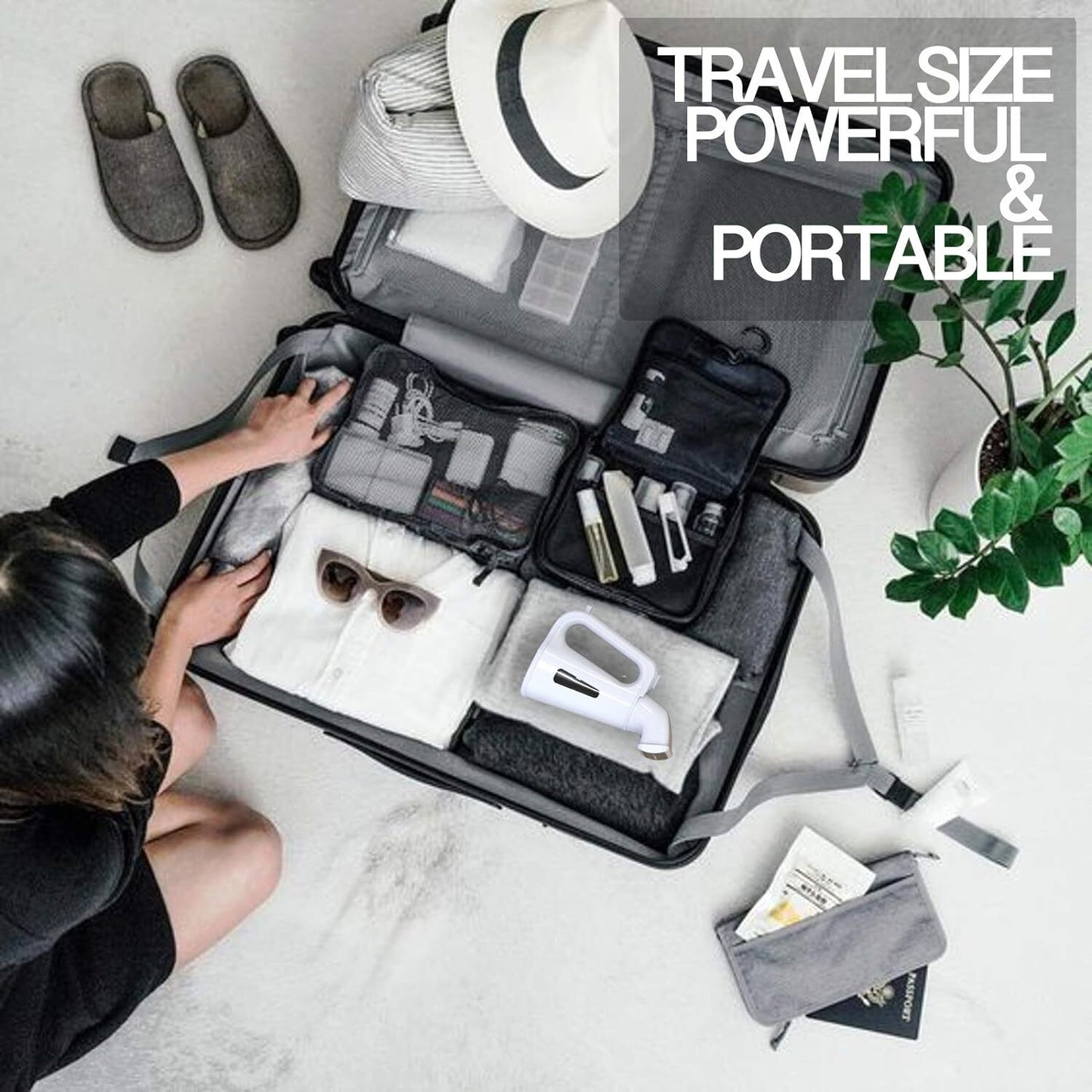 Vaporizador De Ropa Portátil Para Viaje Plancha Vertical Vapor Elimina Arrugas